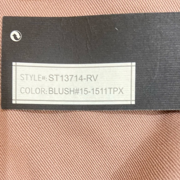 NWT Stoosh dusty blush lightweight open front casual jacket pockets size medium - Picture 8 of 9